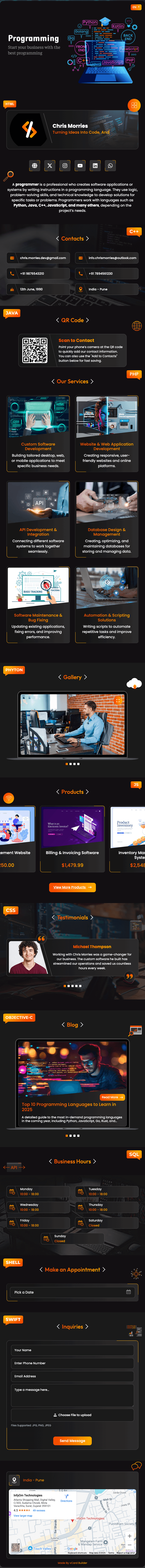 Technology Professional digital profile template