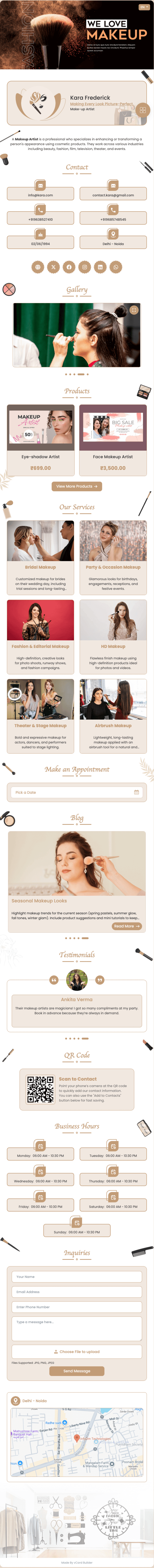 Fashion & Beauty digital profile template