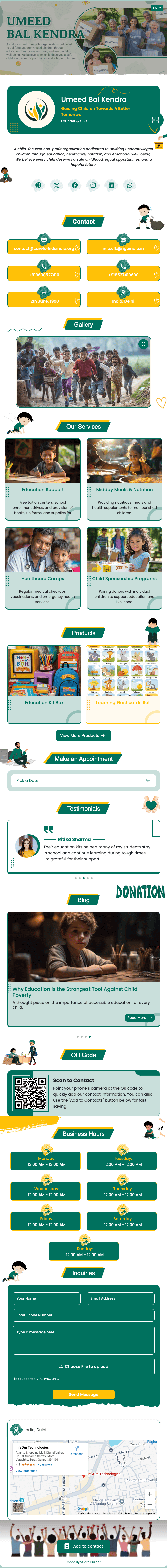 Social Services digital profile template