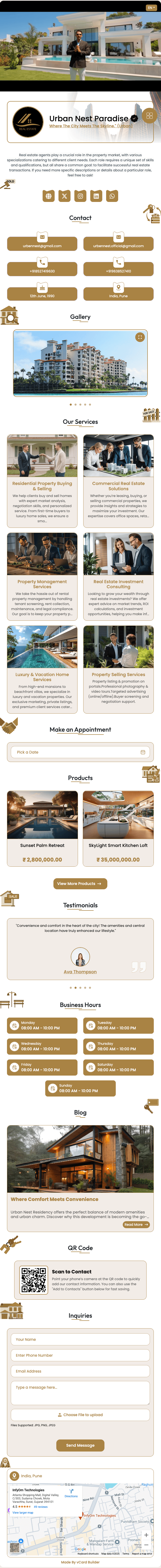Real Estate digital profile template