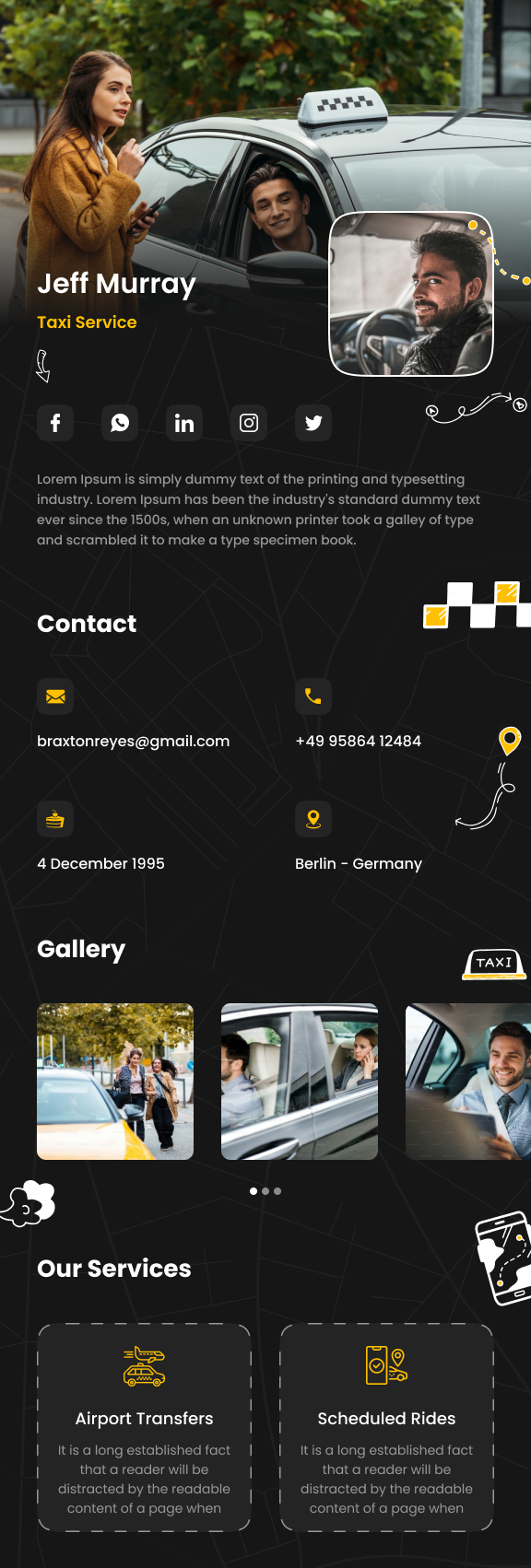 Digital profile template