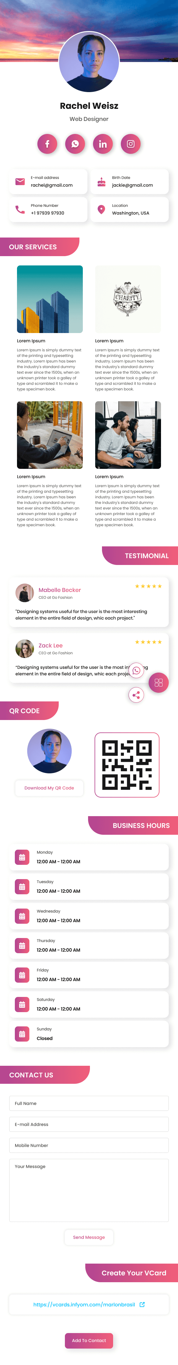 Corporate Identity digital profile template
